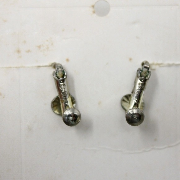 Vintage Coro Spiral Round Clip on Earrings Original Card Gold Metal 1" - Hey Viv - Picture 4 of 5